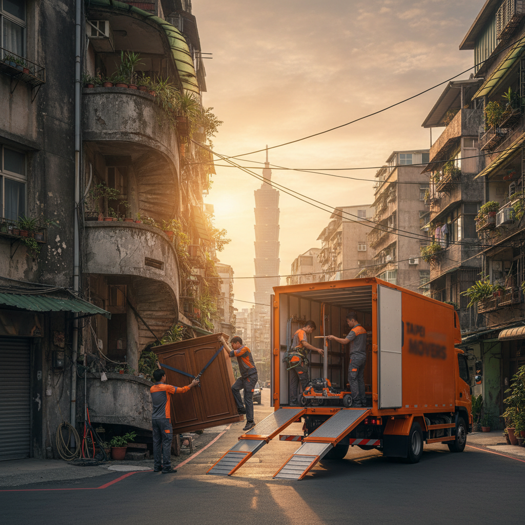 台北市老舊公寓搬家工程學:無電梯、狹窄巷弄與在地法規的專業破解之道