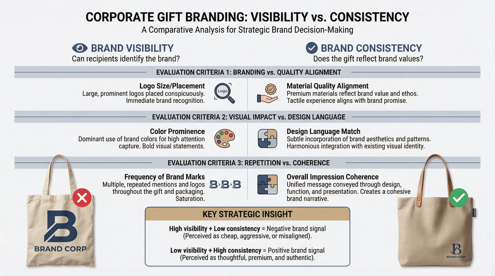 品牌識別度與品牌一致性的決策維度比較圖