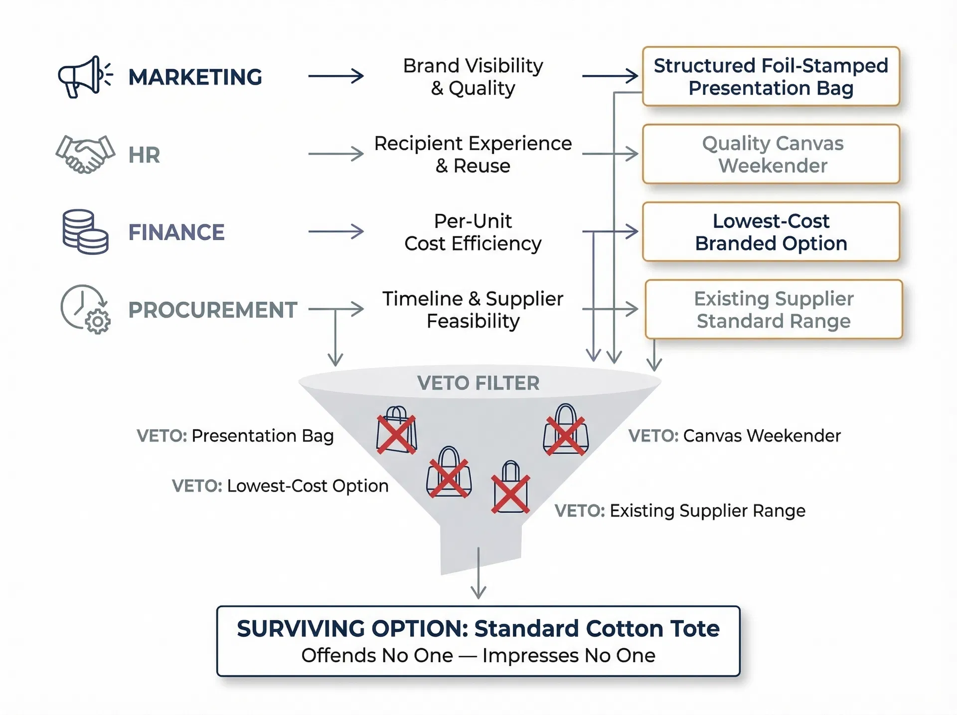 How Multi-Stakeholder Approval Processes Systematically Produce the Wrong Corporate Gift Bag Type - Related article