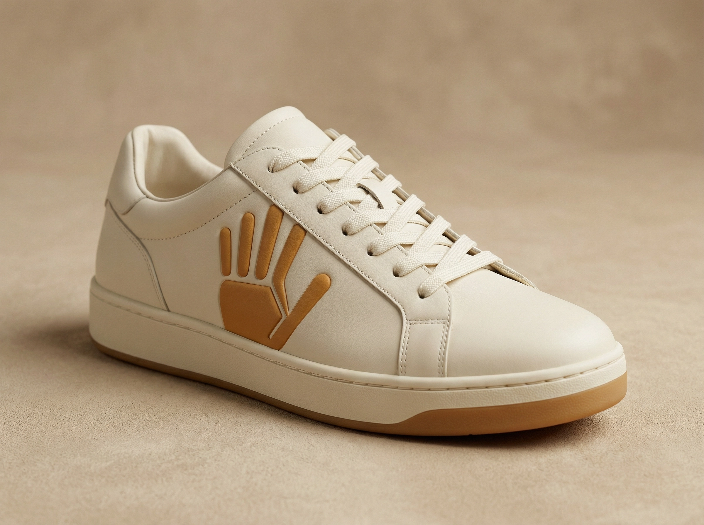 GIMUH Casual Sneaker Cream / Tan Gum