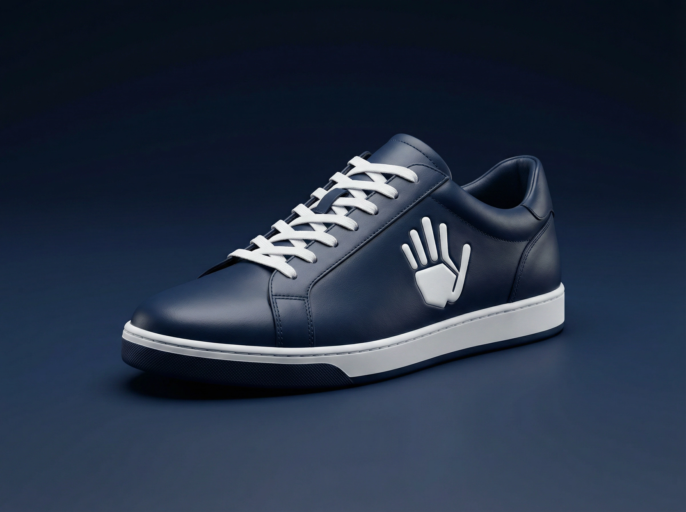 GIMUH Casual Sneaker Navy Blue / White