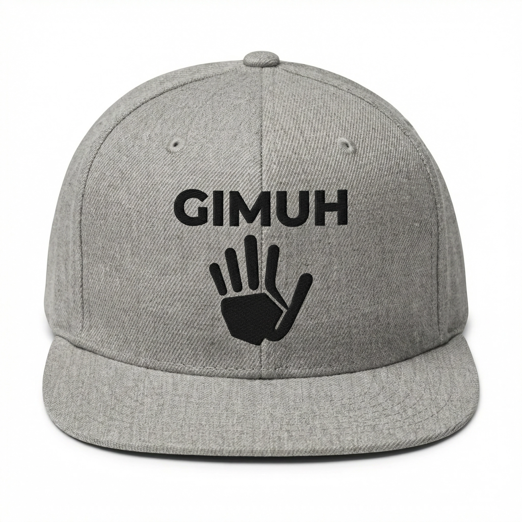 GIMUH Closed-Back Cap Heather Grey