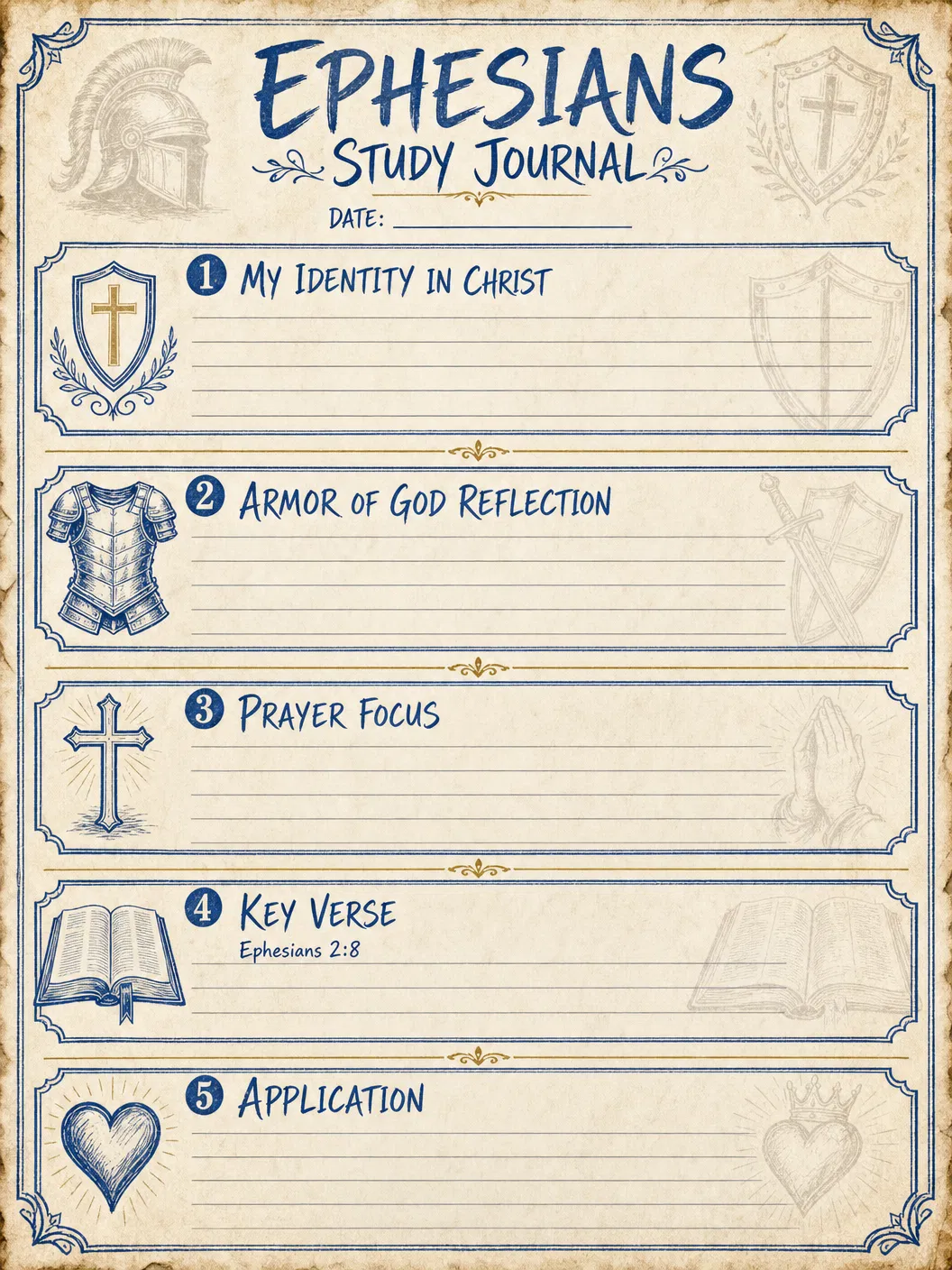 Bible Journal Template