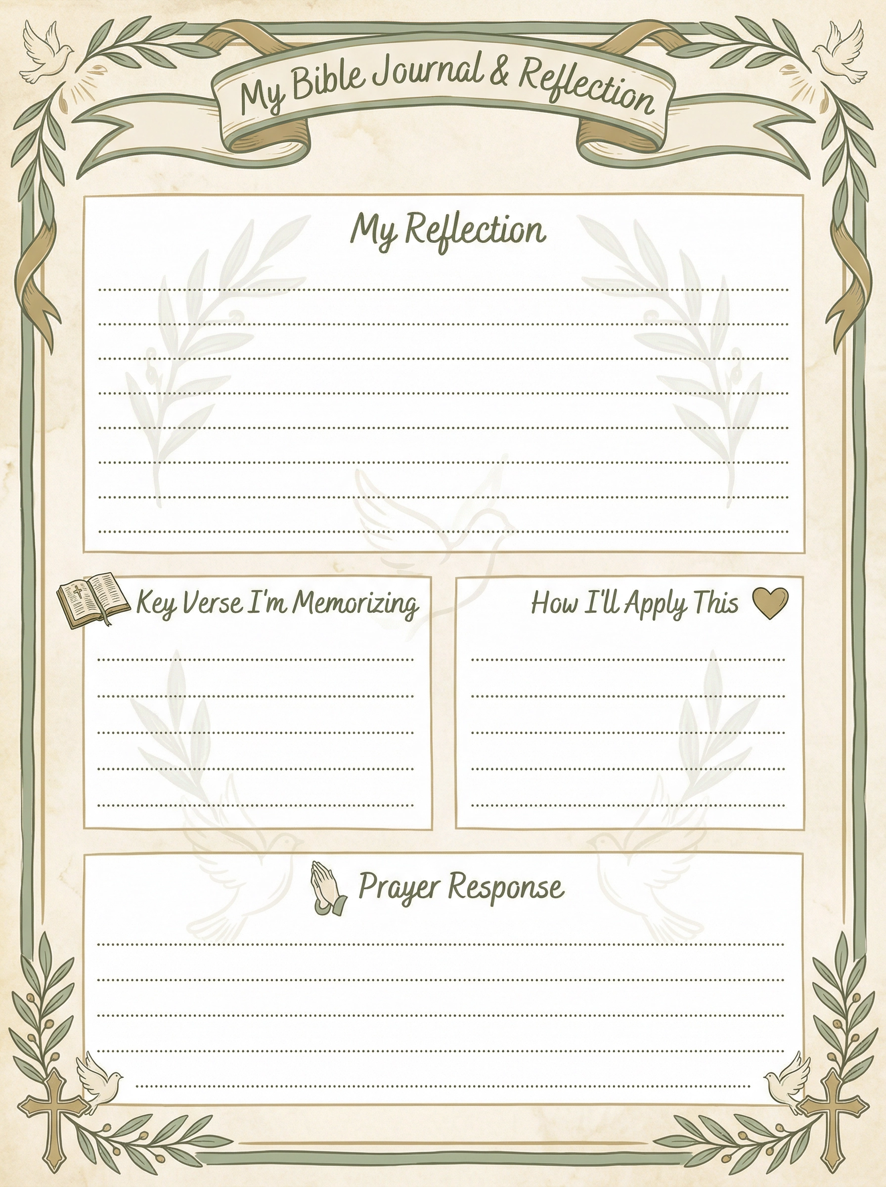 Bible Journal Template