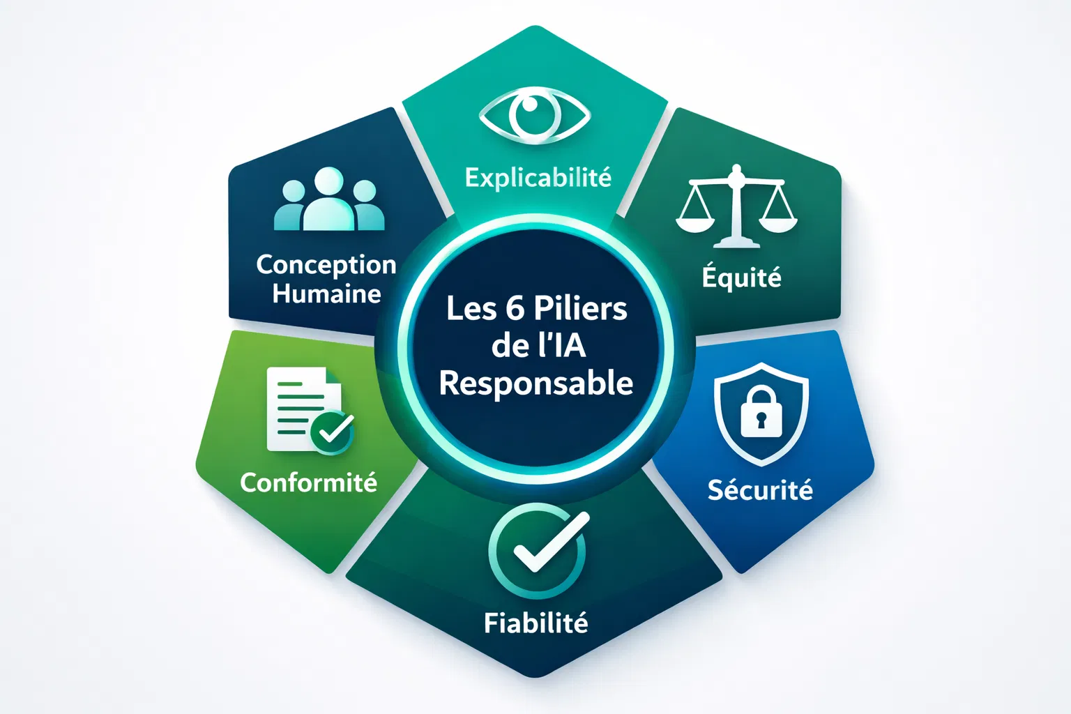 Les 6 piliers de l'IA Responsable