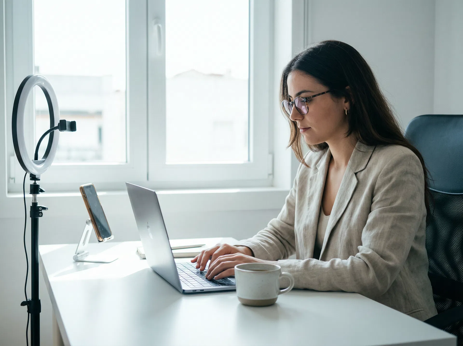 Creator working organized