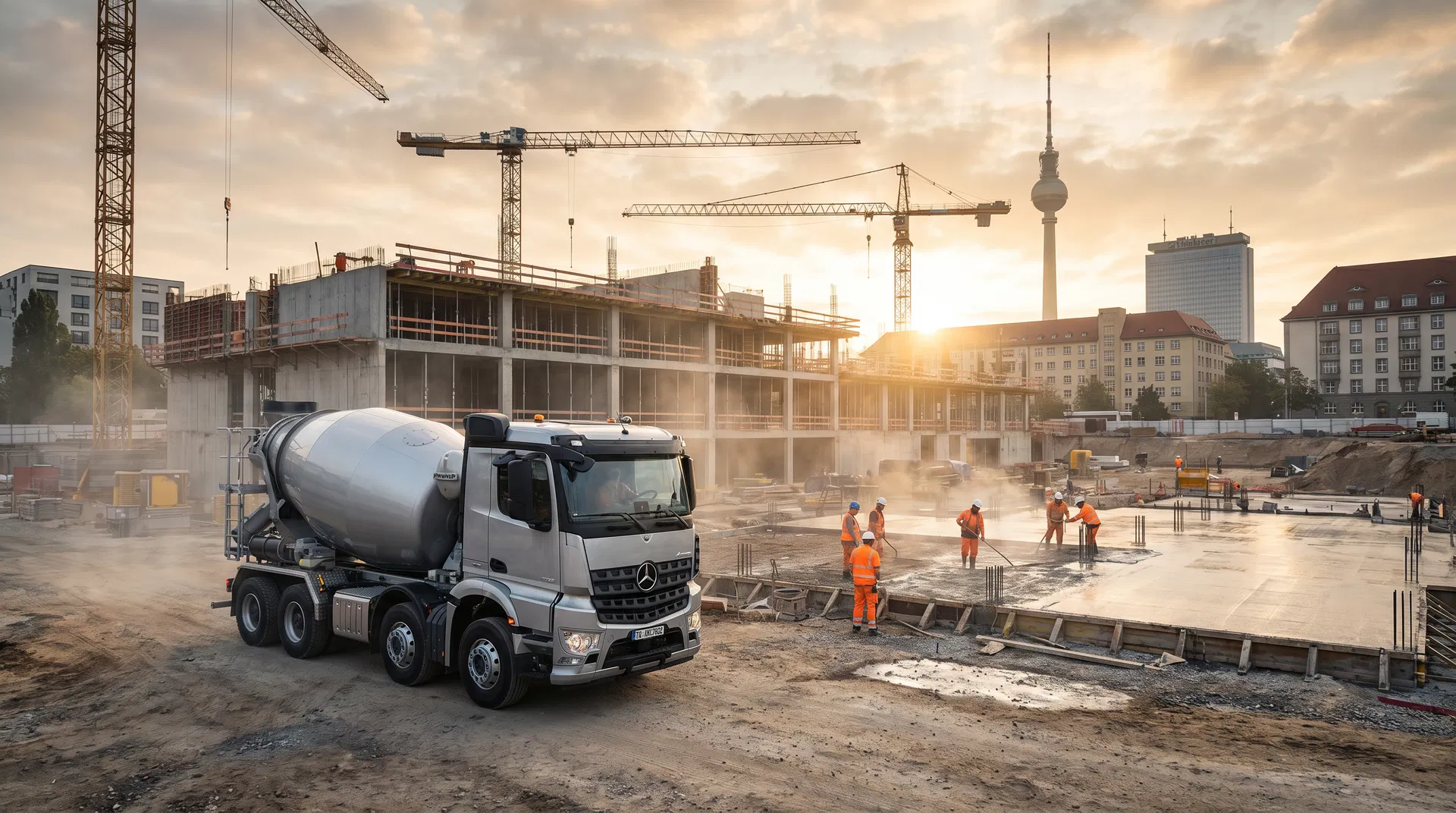 Transportbeton Baustelle