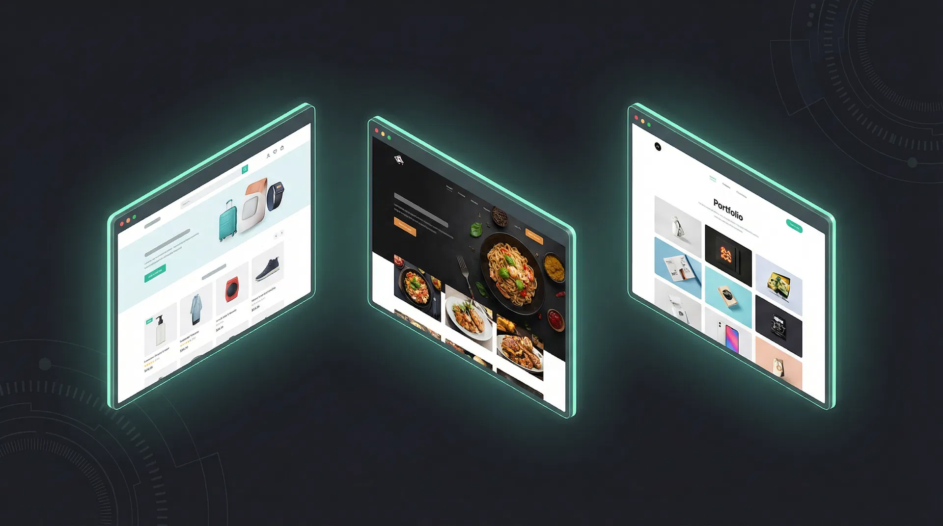 Ejemplos de sitios web creados