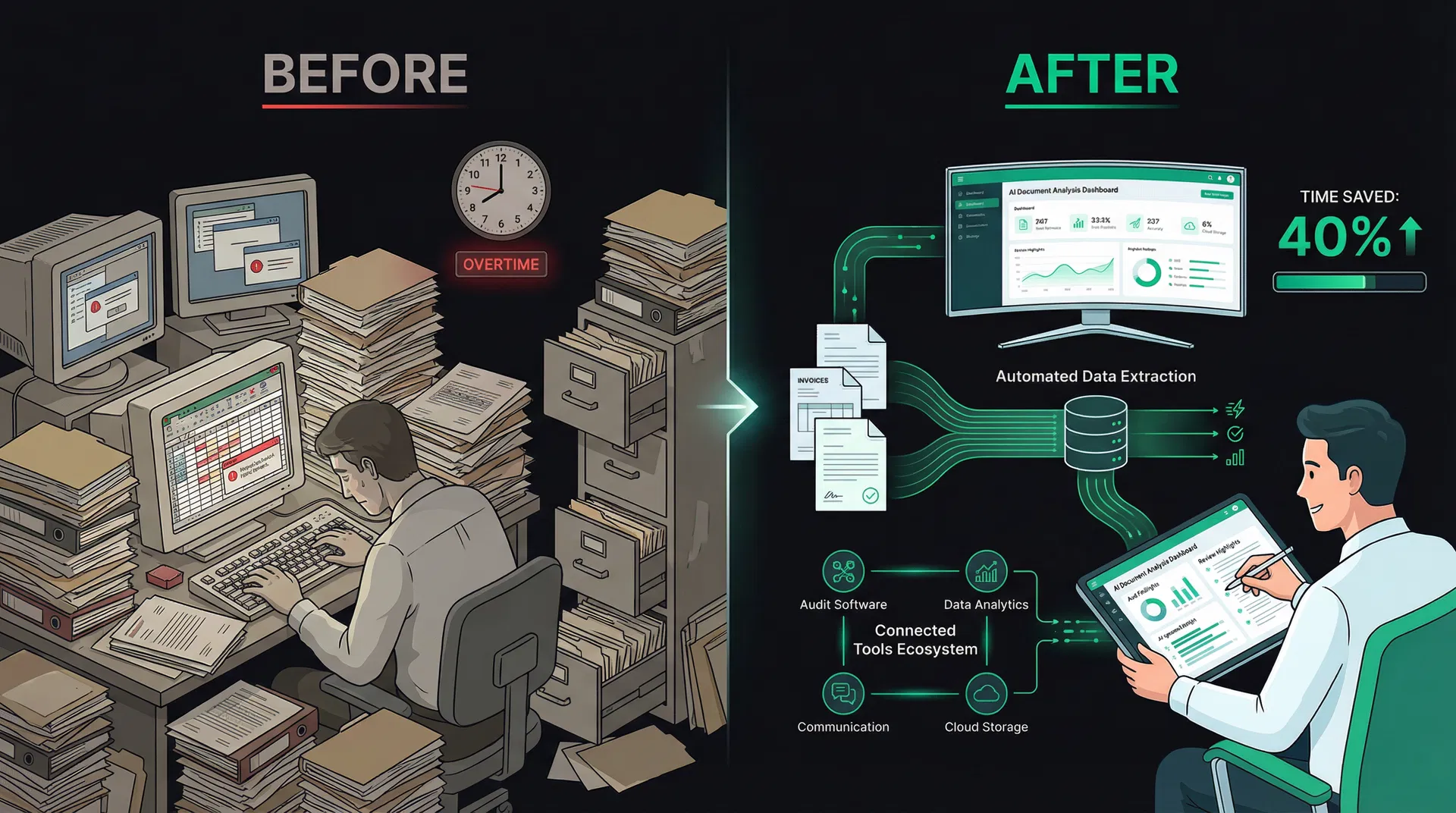 An audit firm saved 15h/week per auditor with AI