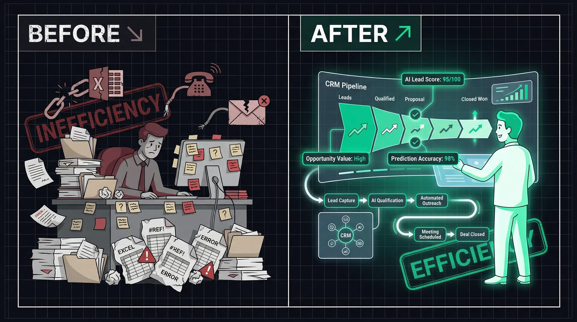 A strategy consulting firm automated 80% of its sales pipeline