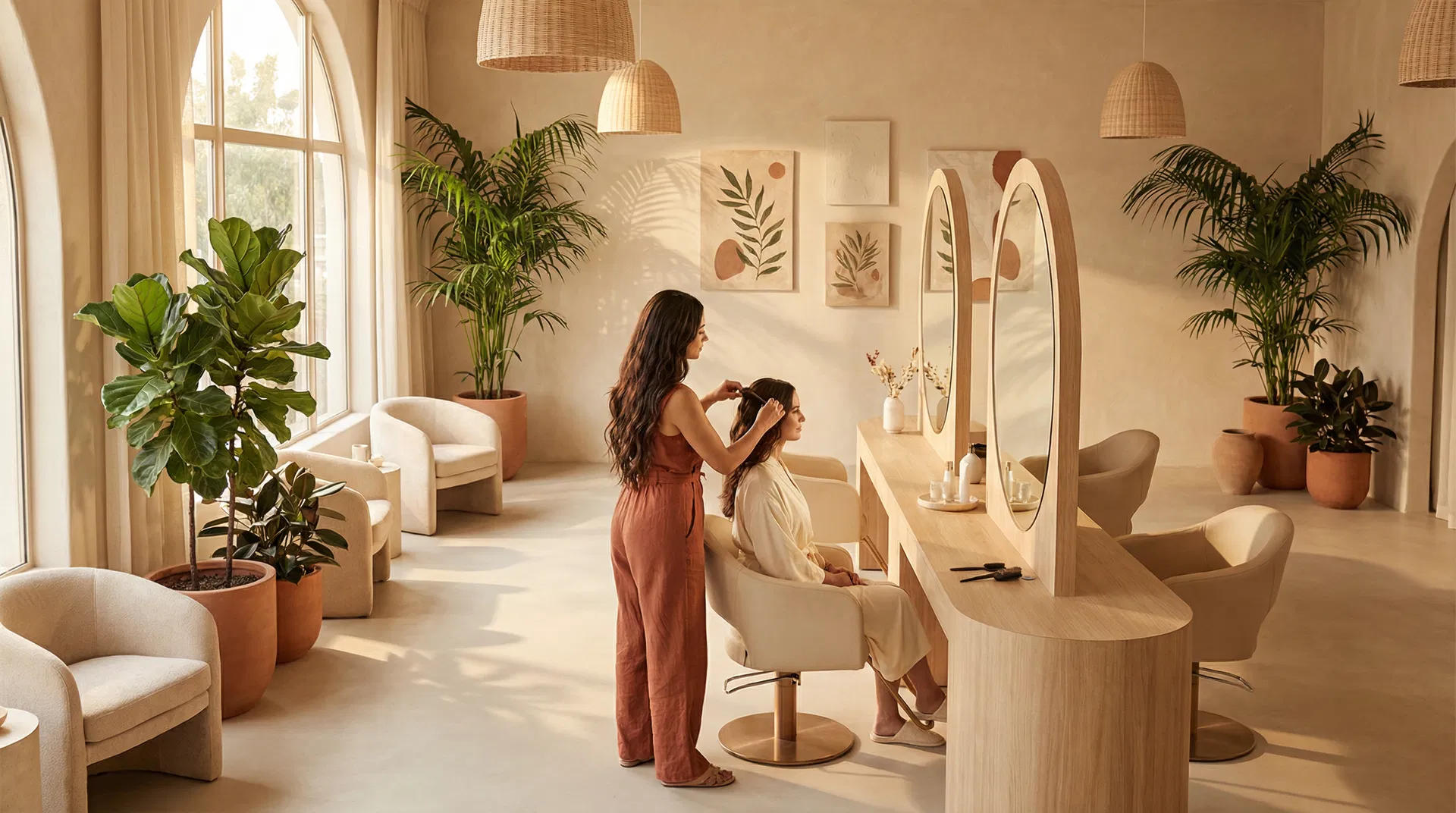Bis M Salon & Aiza — Elegant beauty salon interior