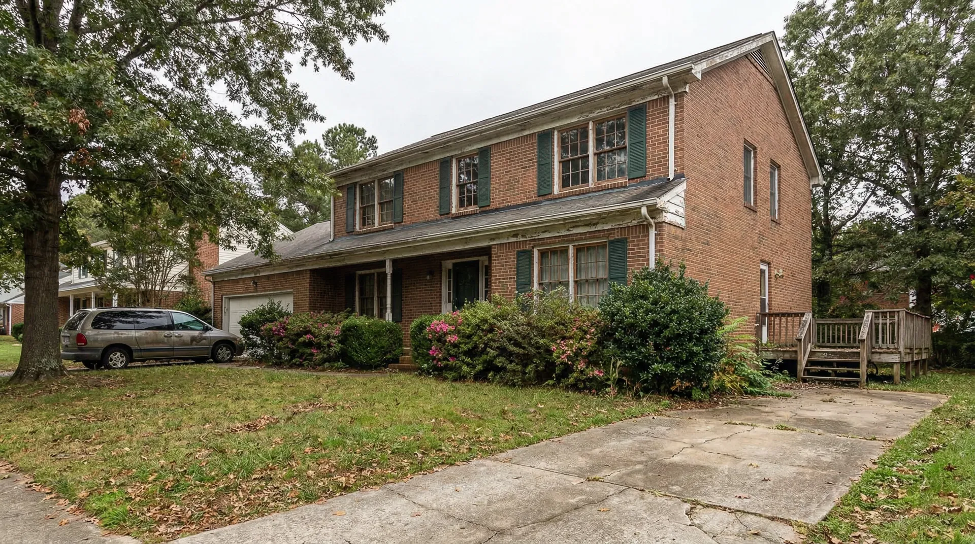 Dated traditional brick home needing updates