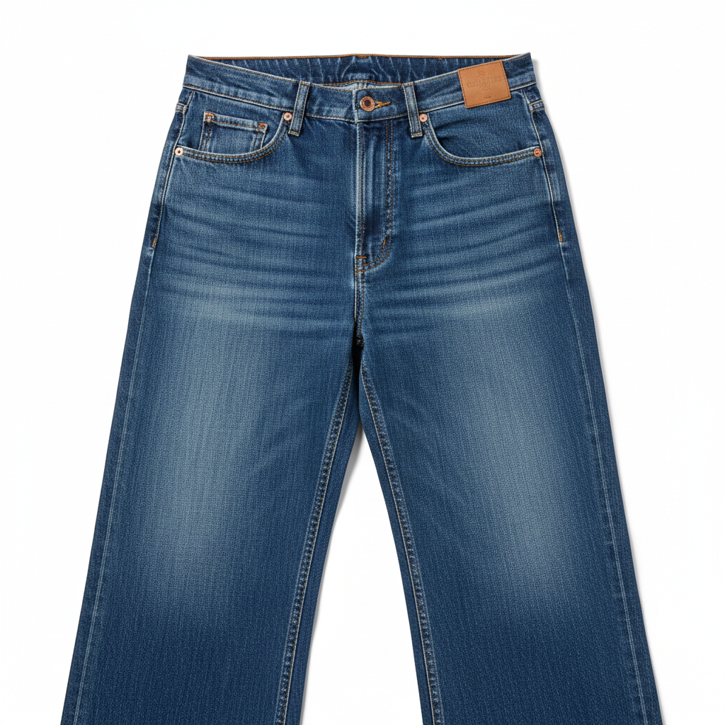 ハイウエストワイドデニム