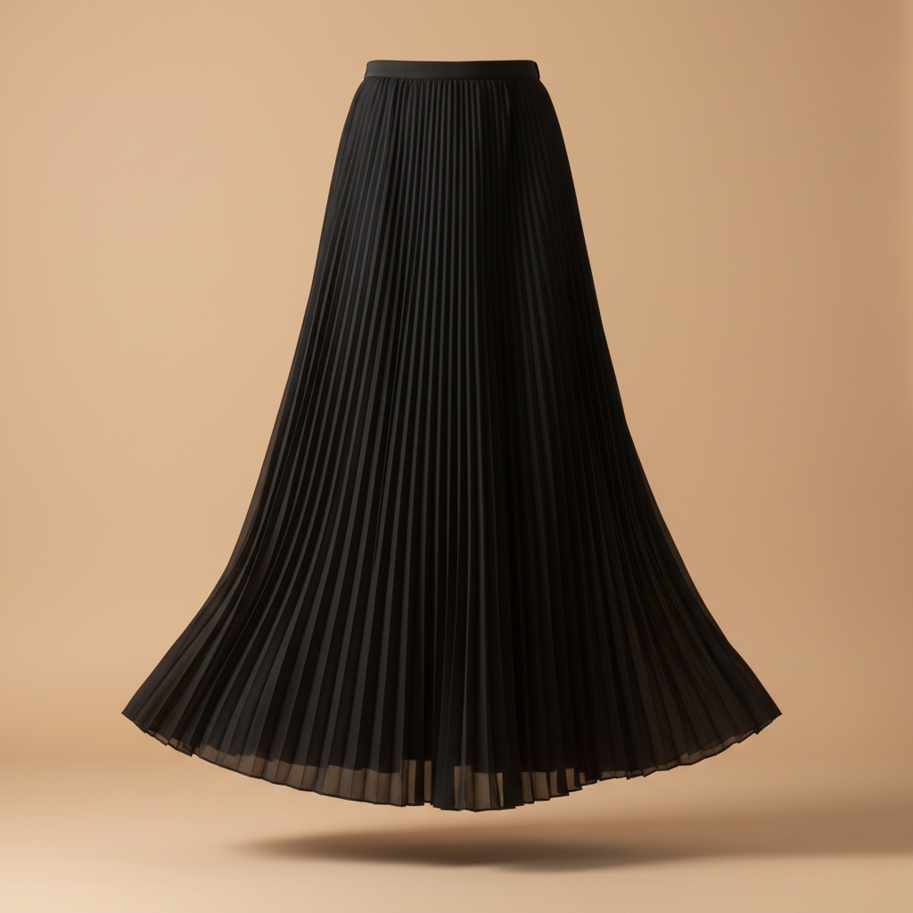 プリーツロングスカート