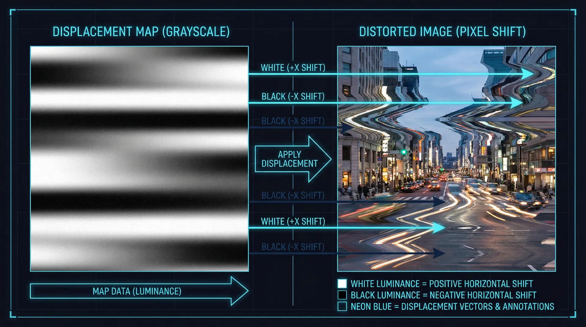 ディスプレイスメントマップの仕組み図解