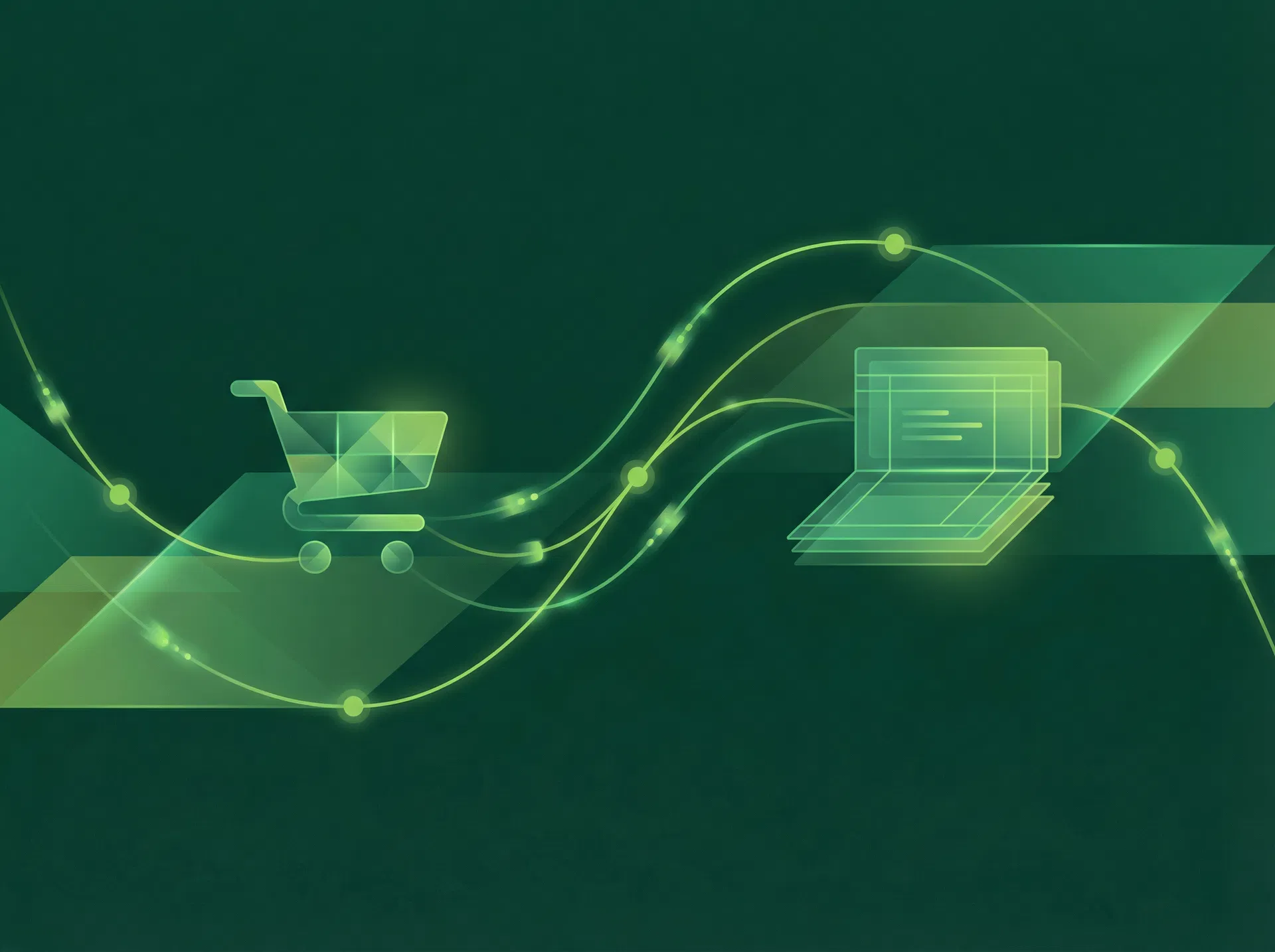 Shopify og e-conomic integration illustration