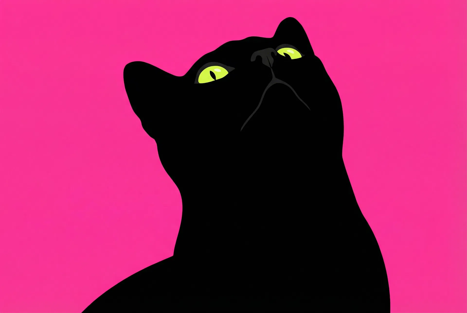 黒猫のイラスト