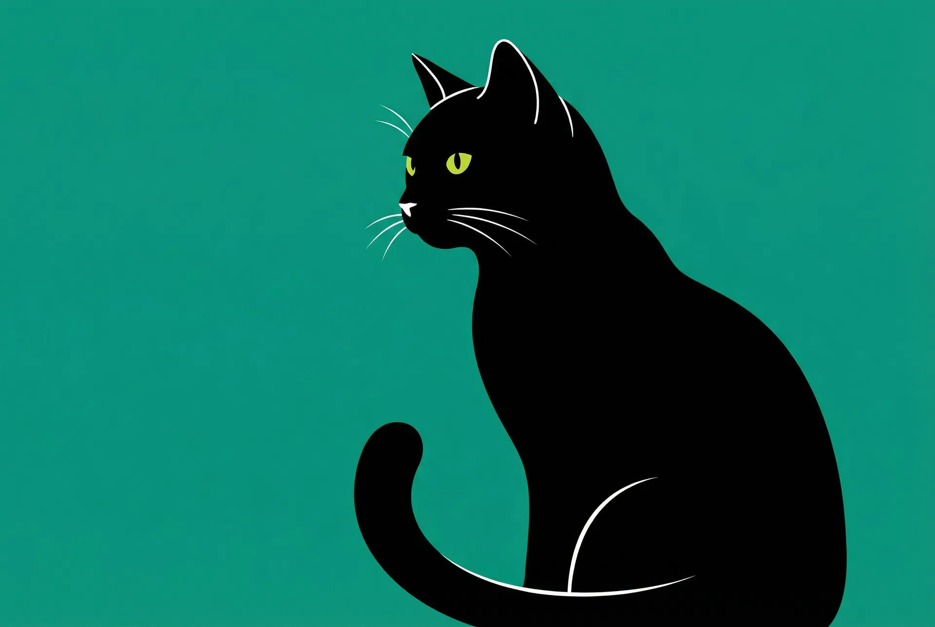 黒猫のイラスト