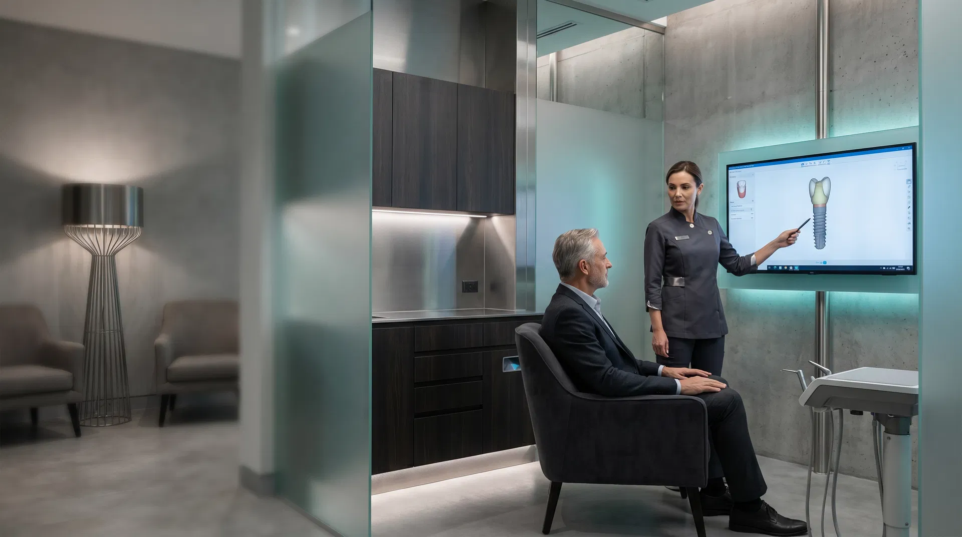 Consulta premium para implantes dentales