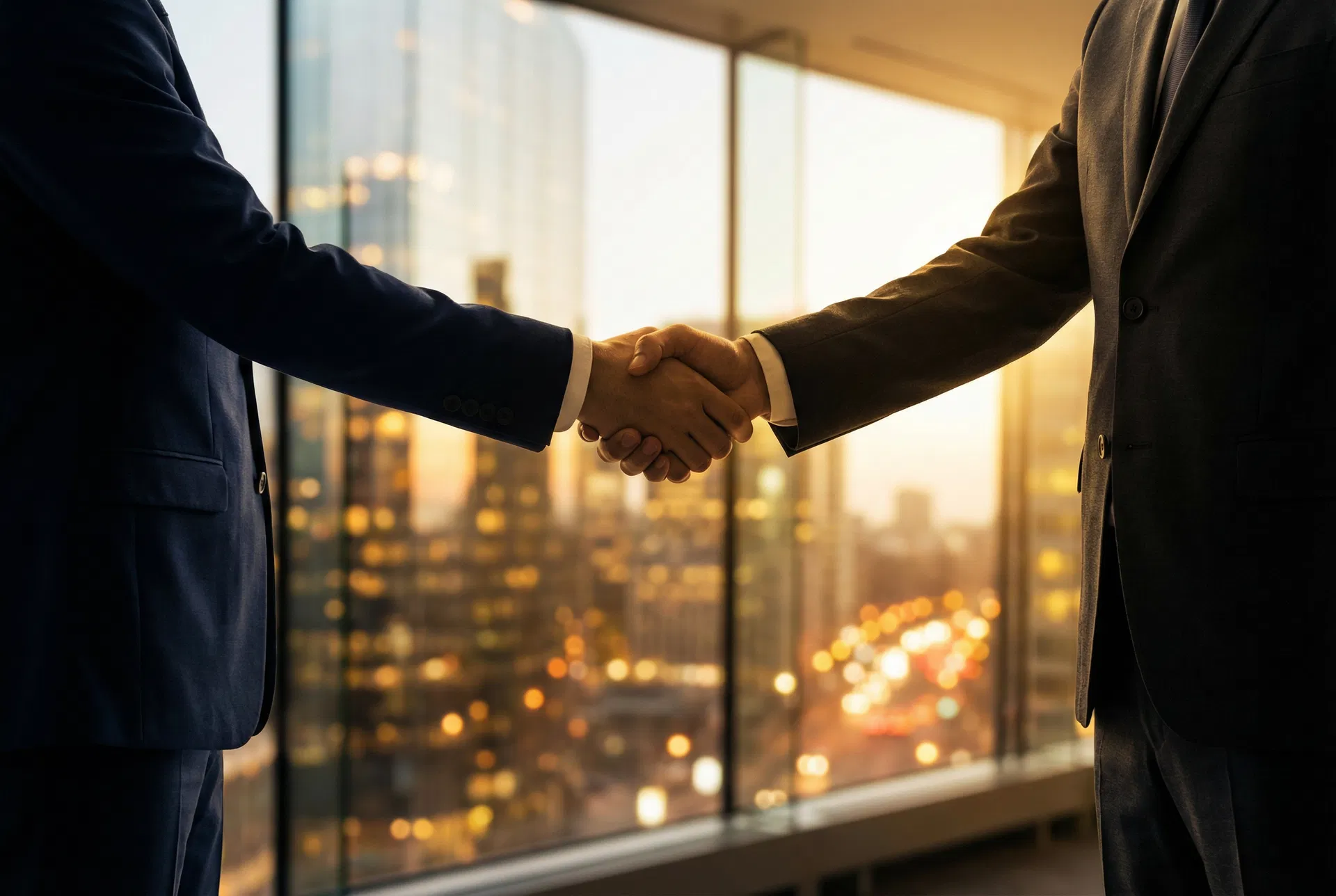 Business professionals reviewing cybersecurity assessment results together