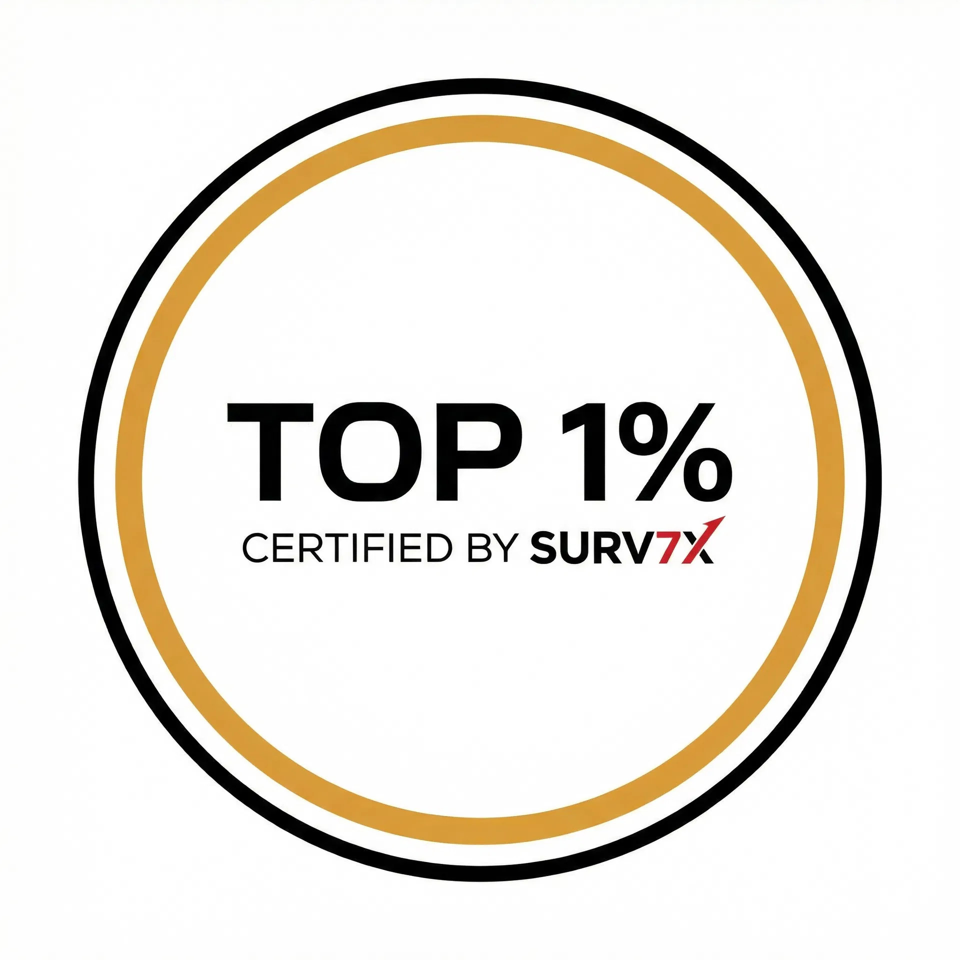 SURV7X Top 1% Certification Badge