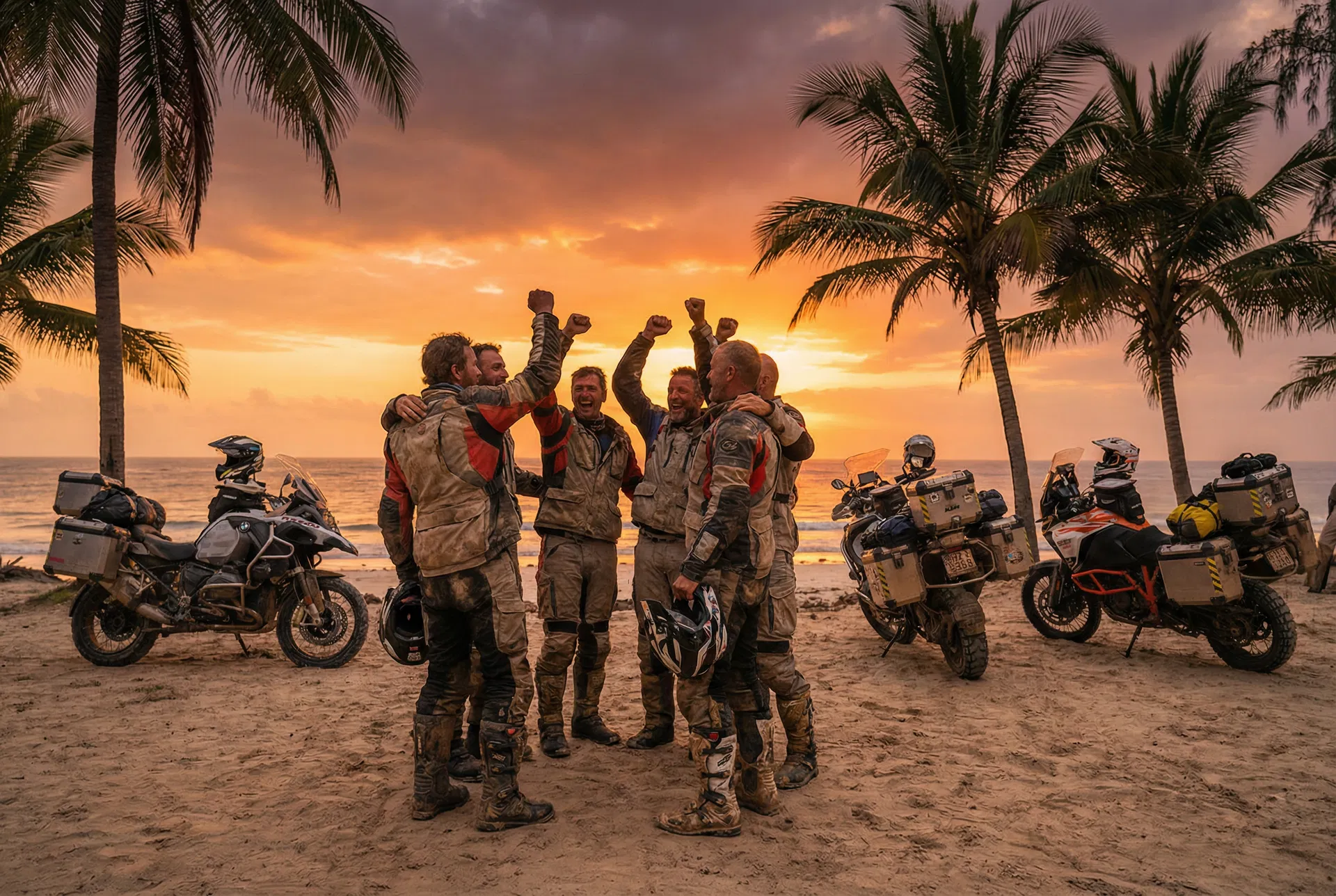 Expedition celebration at Diani Beach