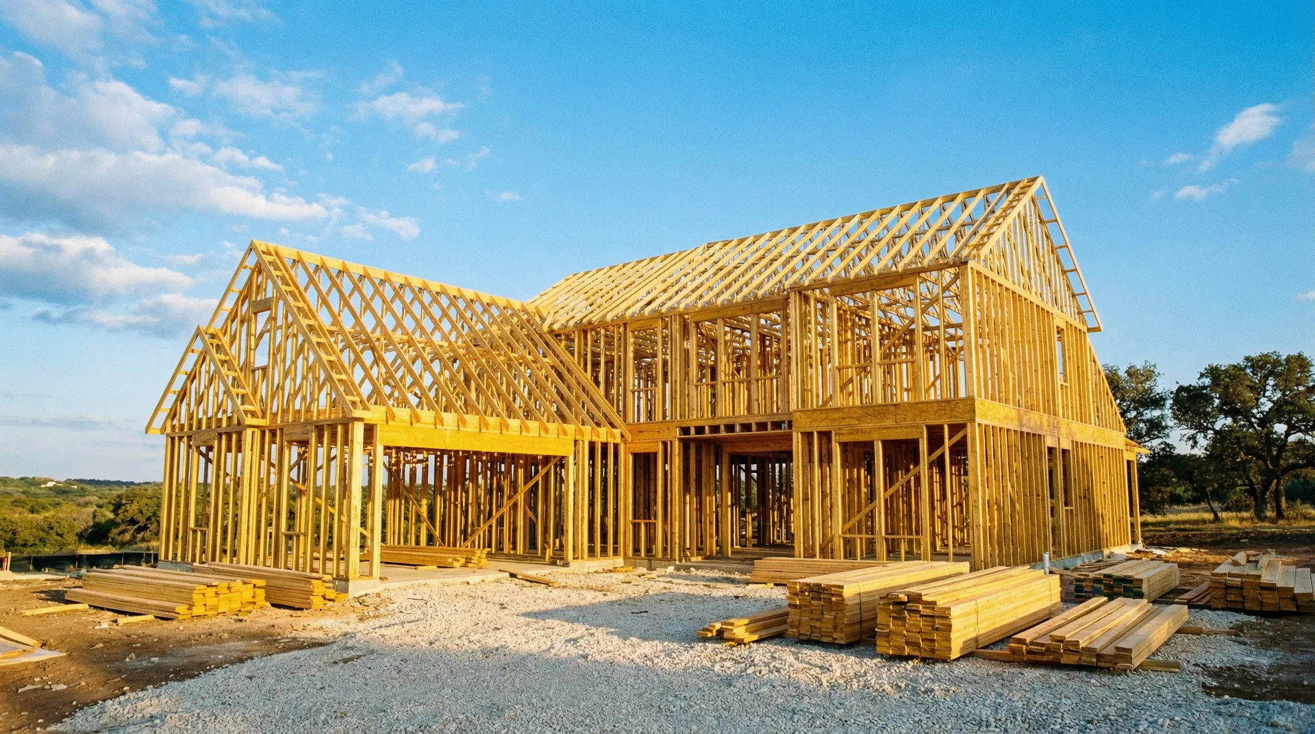 TX Strong Builders construction site in Texas