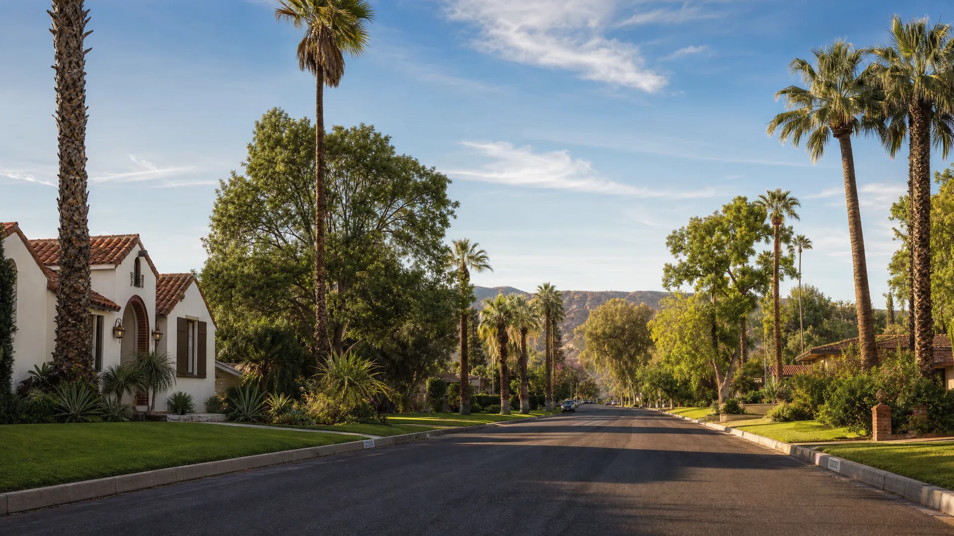 Residential street in the Inland Empire, California — Bridge Realty service area