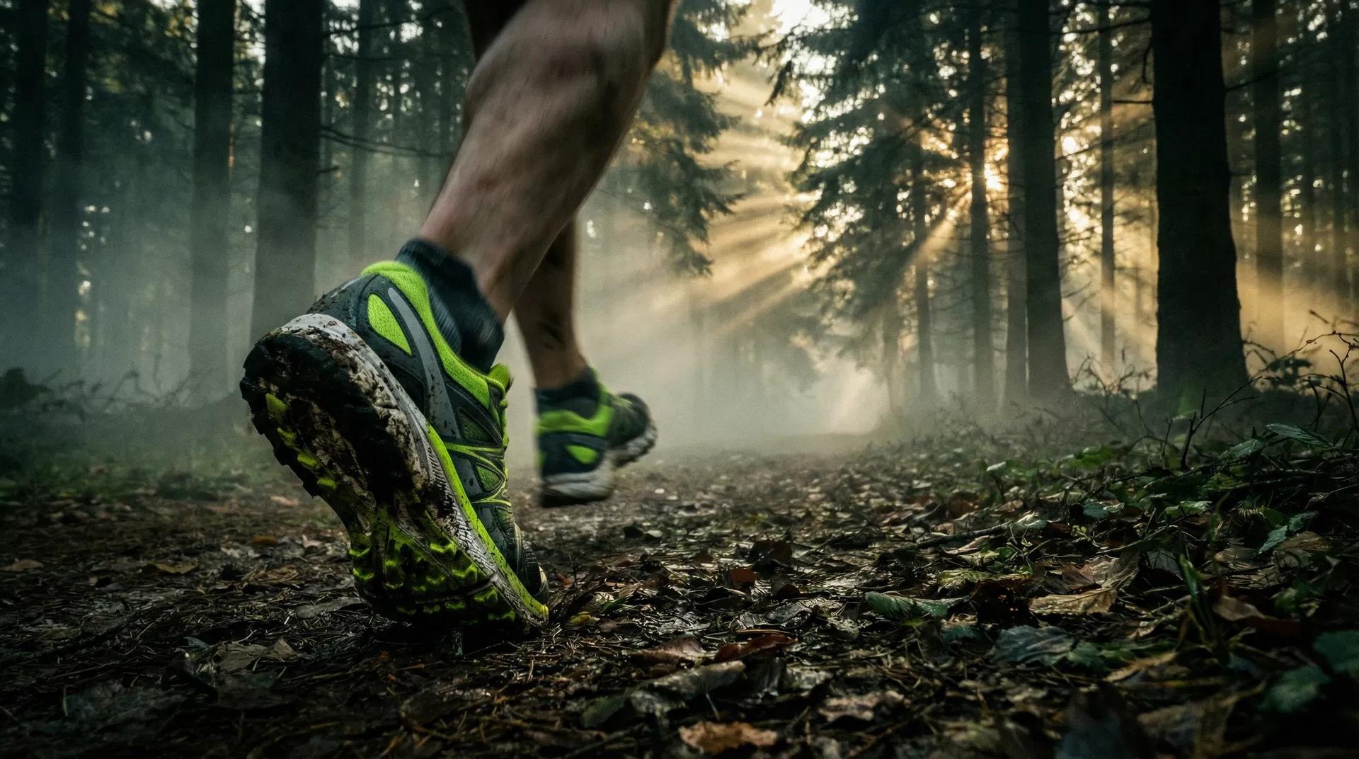 Runner at golden hour