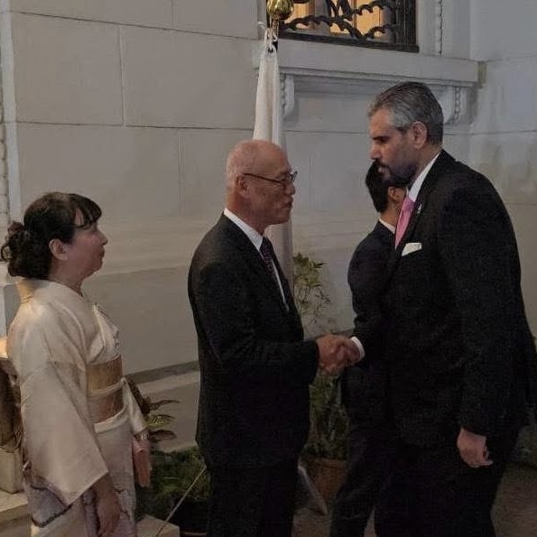 شهد السفير عبد المطلب ثابت حفل استقبال أقامته سفارة اليابان بمناسبة عيد ميلاد الإمبراطور الياباني السفير عبد المطلب ثابت - السفير عبد المطلب ثابت يشهد حفل استقبال سفارة اليابان بمناسبة عيد ميلاد الإمبراطور الياباني