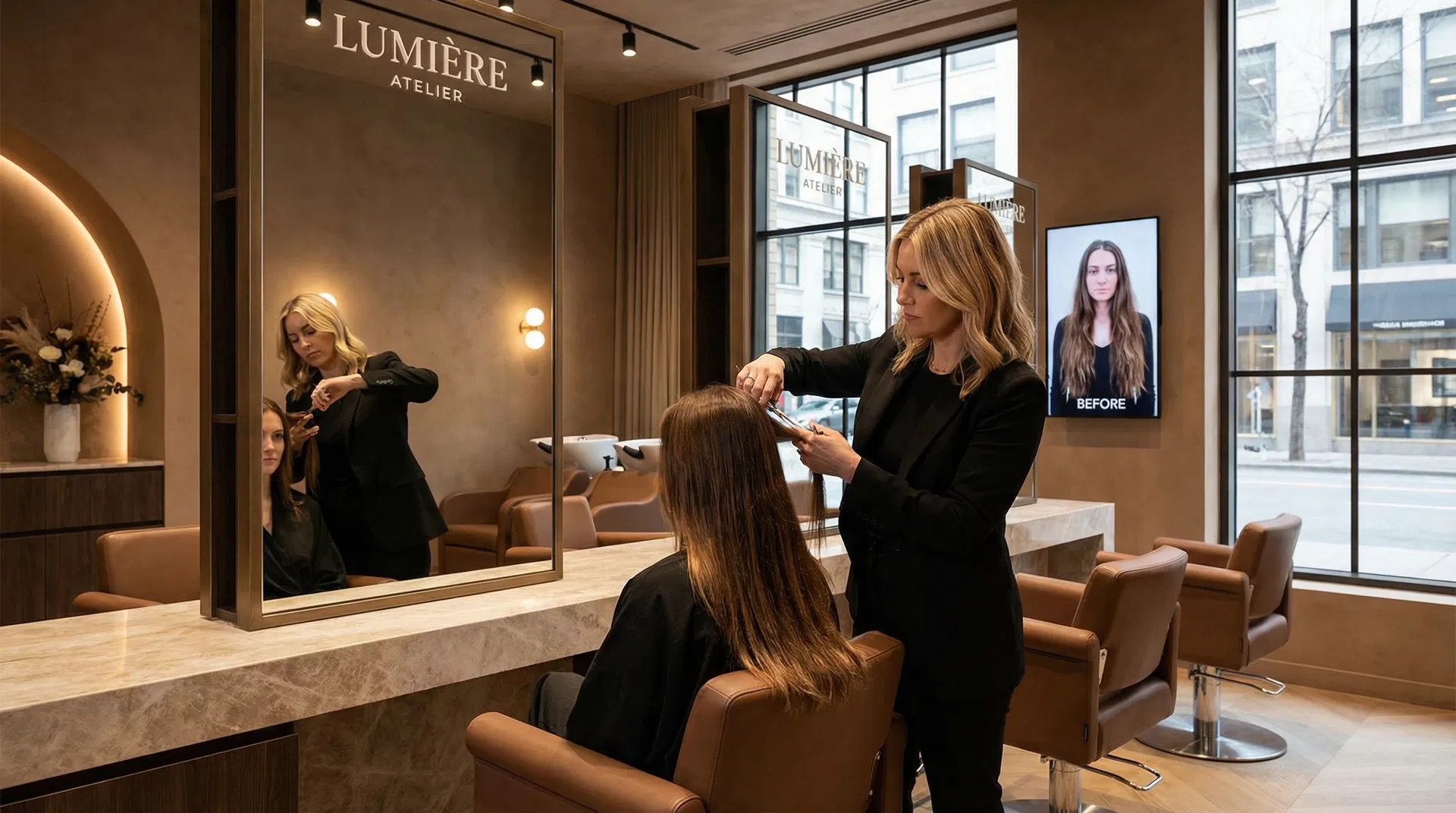 Corte de Cabelo com Visagista