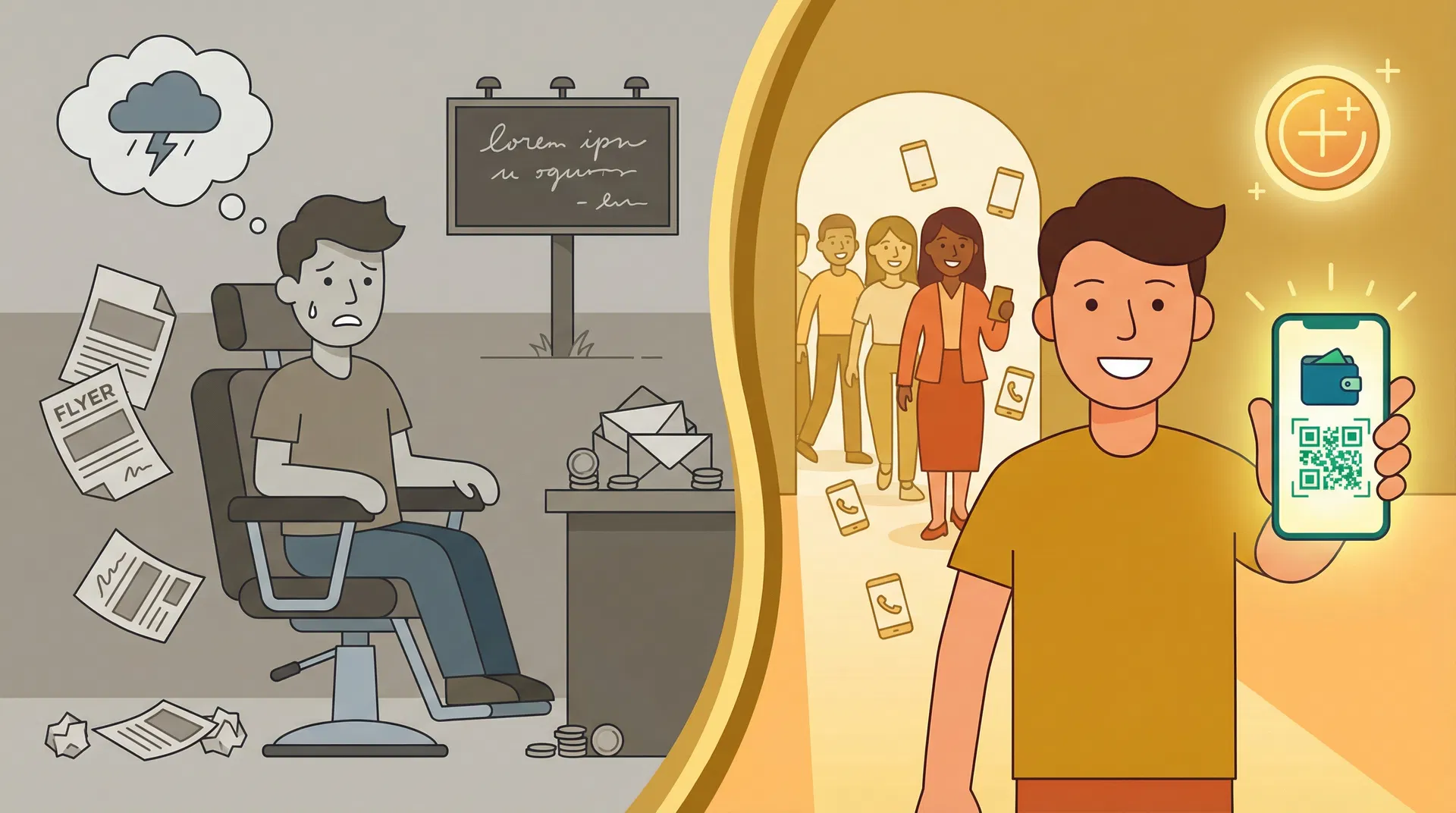 従来の集客 vs Beauty Wallet