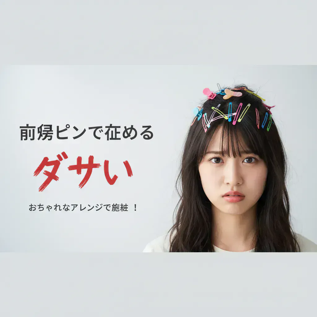 「前髪ピンで止めるのはダサい」って本当？2026年最新版！おしゃれに見せる秘訣とNG例を徹底解説のアイキャッチ画像