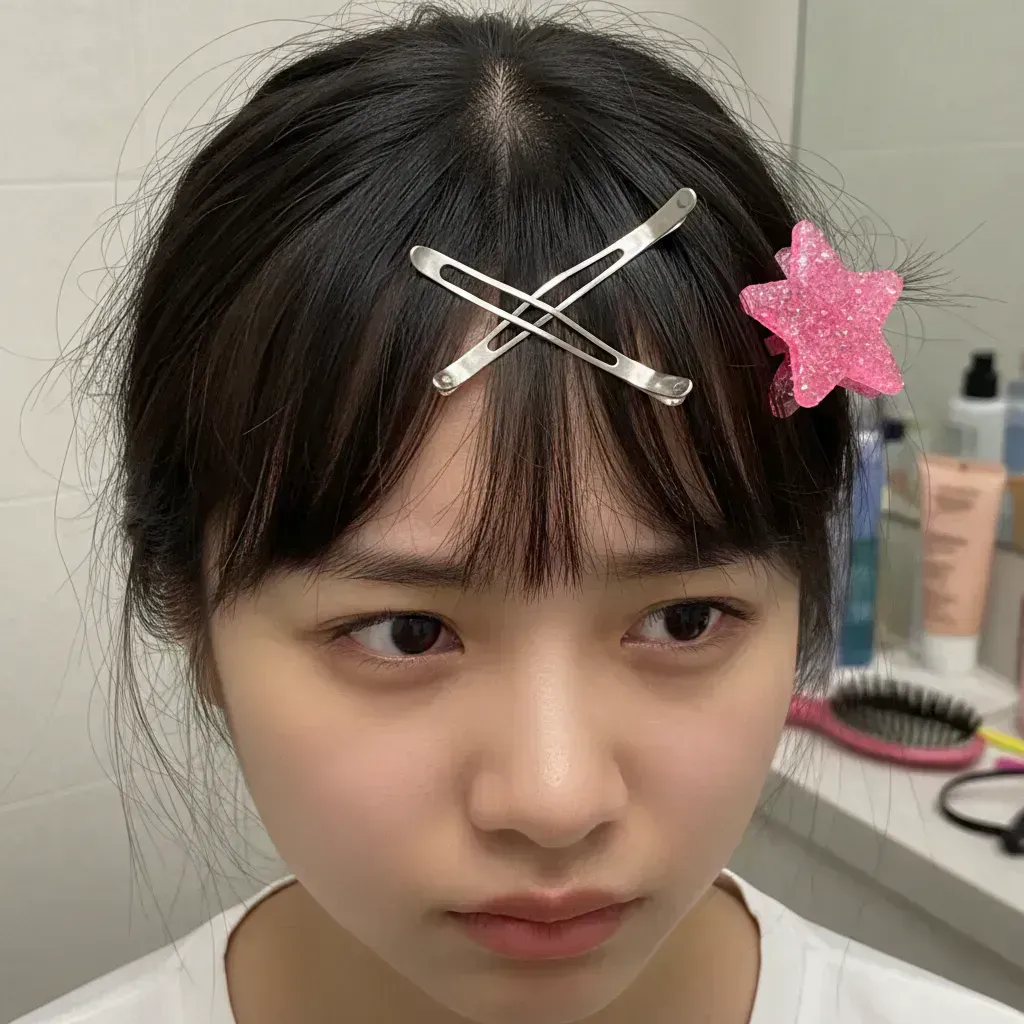 3. 2026年版！前髪ピンの正しい止め方＆NG例のイメージ画像