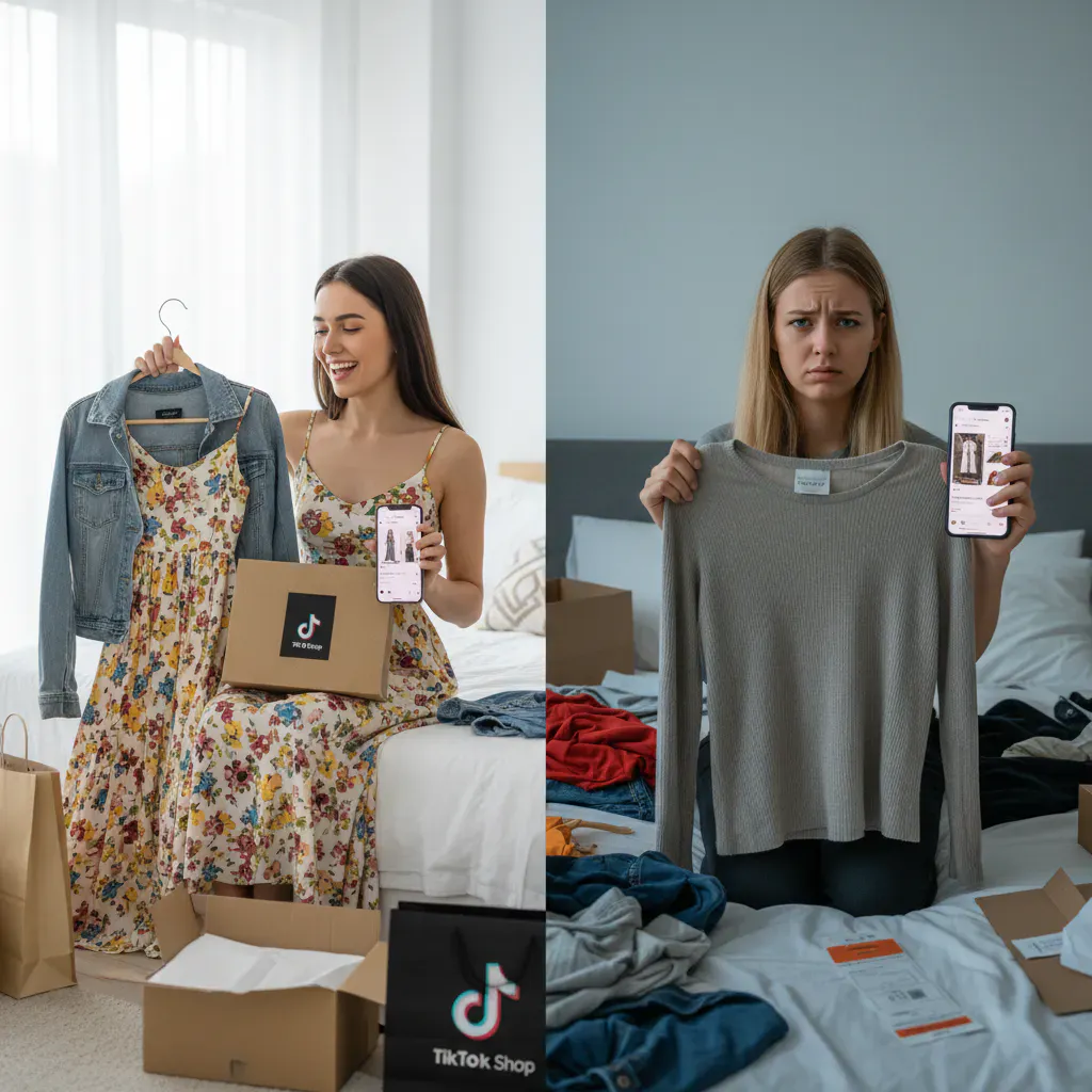 2. TikTokショップで服を買うメリット・デメリットのイメージ画像