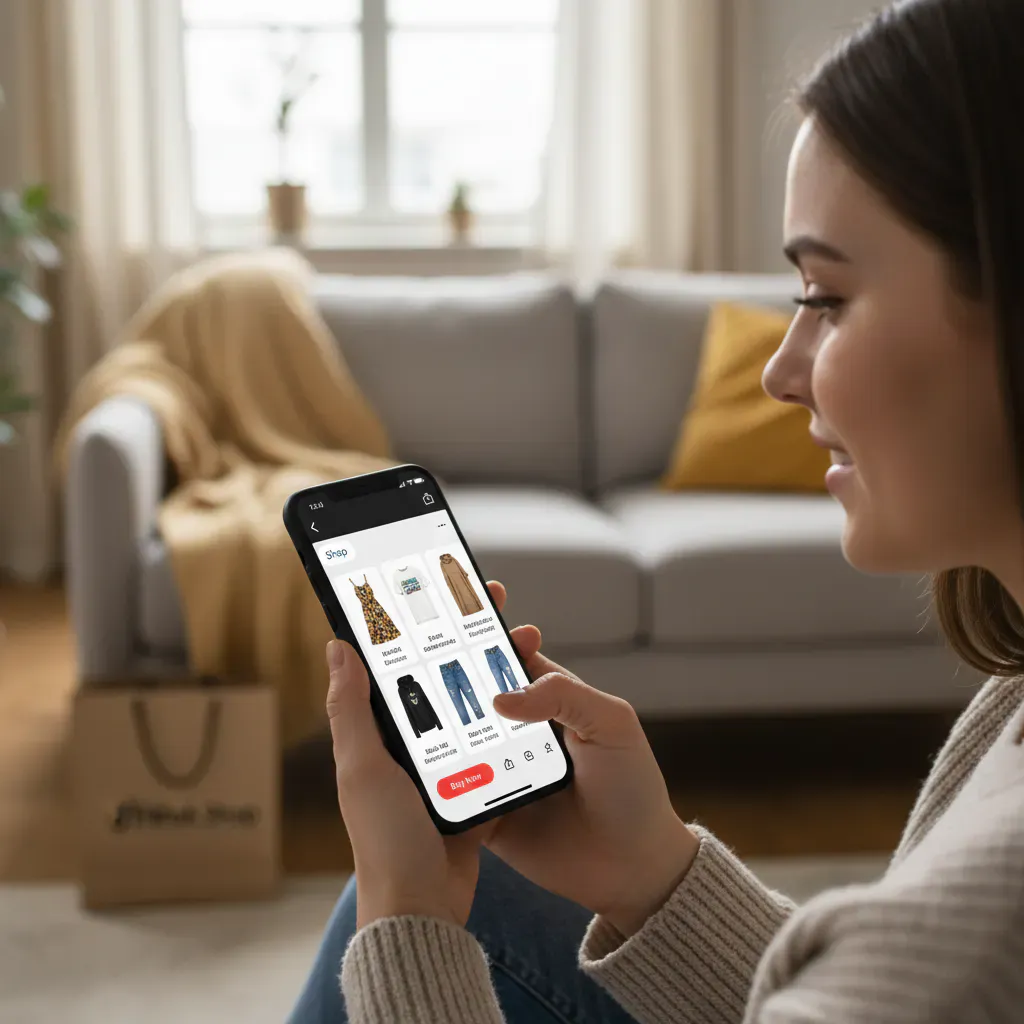 4. TikTokショップで服を探す・購入する手順のイメージ画像