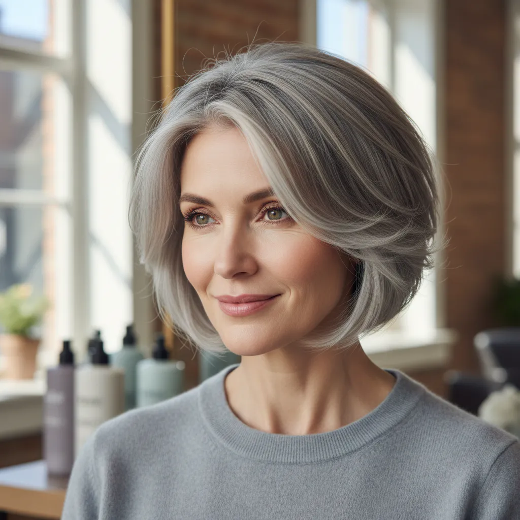 50代の白髪悩み、なぜアッシュカラーがおすすめ?のイメージ画像
