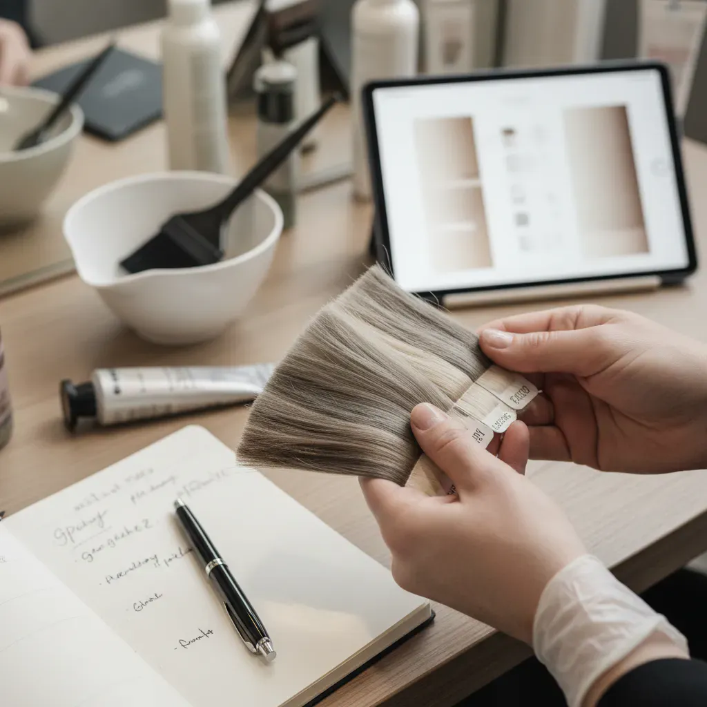 グレージュカラーのオーダー方法と注意点のイメージ画像