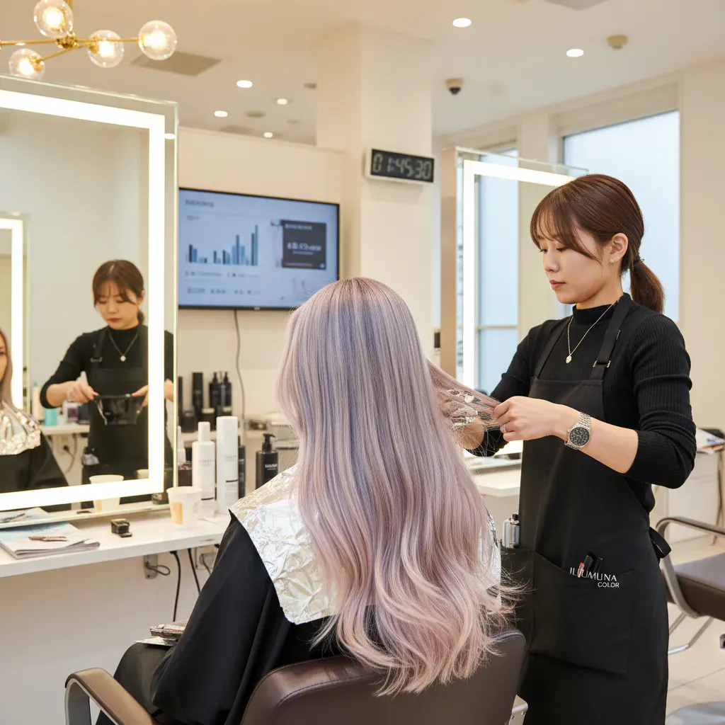イルミナカラーの料金相場と施術時間のイメージ画像