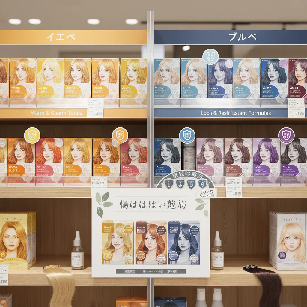 イエベ・ブルベ別!似合う&傷みにくい市販ヘアカラーの選び方のイメージ画像