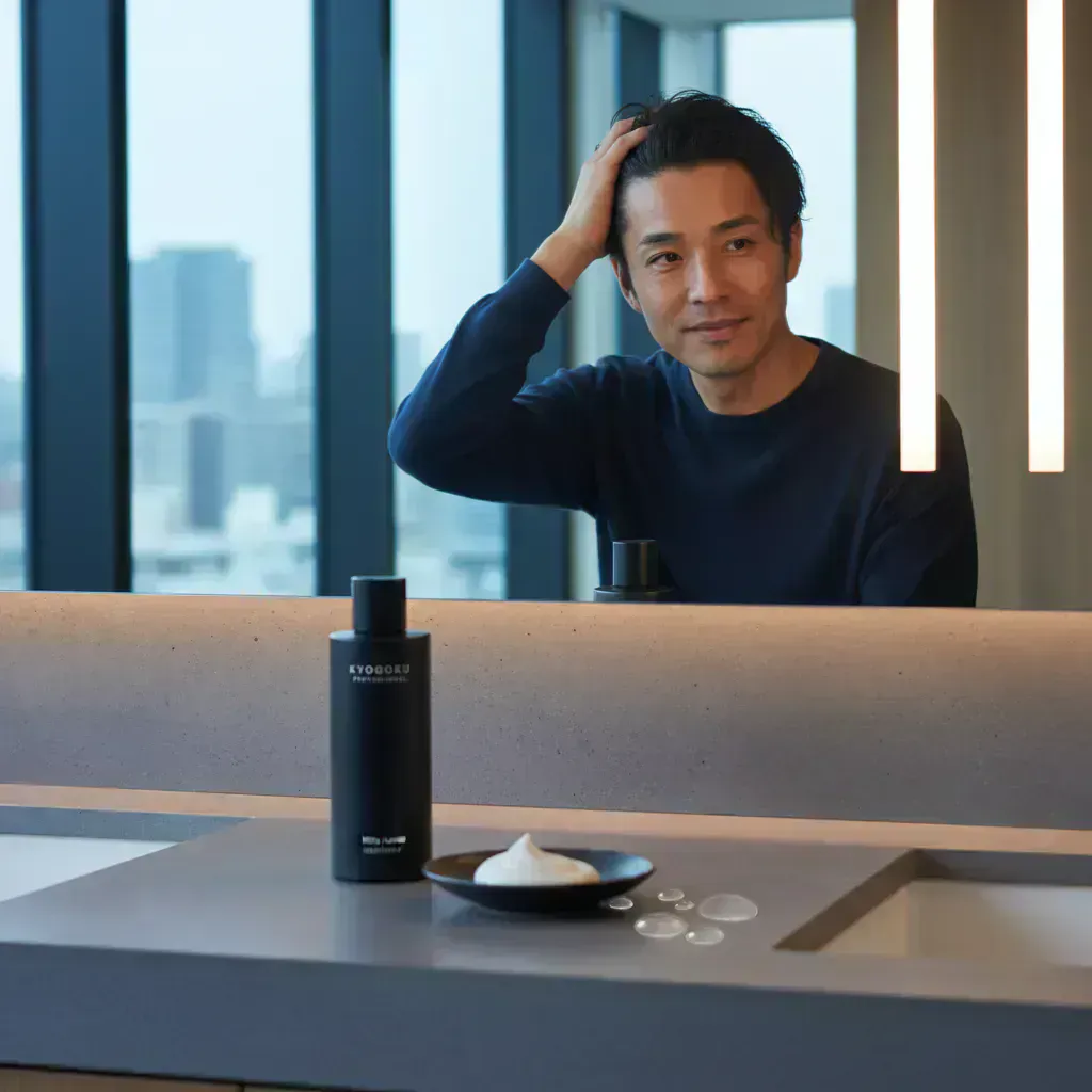 4. 髪質改善を目指す!KYOGOKUのおすすめメンズトリートメントのイメージ画像