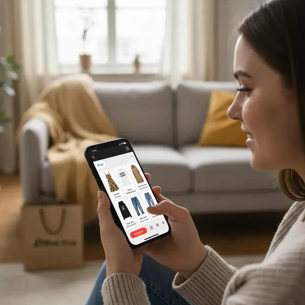 4. TikTokショップで服を探す・購入する手順のイメージ画像