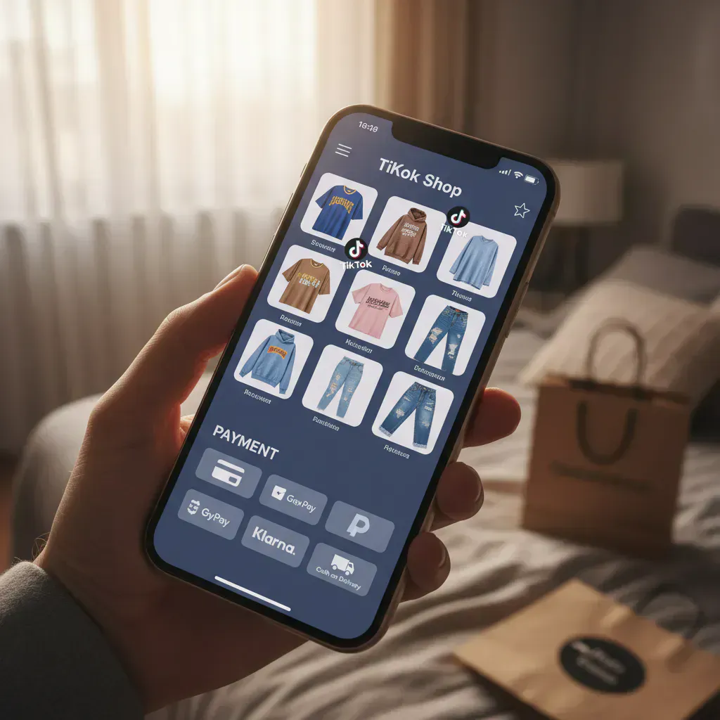7. TikTokショップで服を買う！利用可能な決済方法一覧のイメージ画像