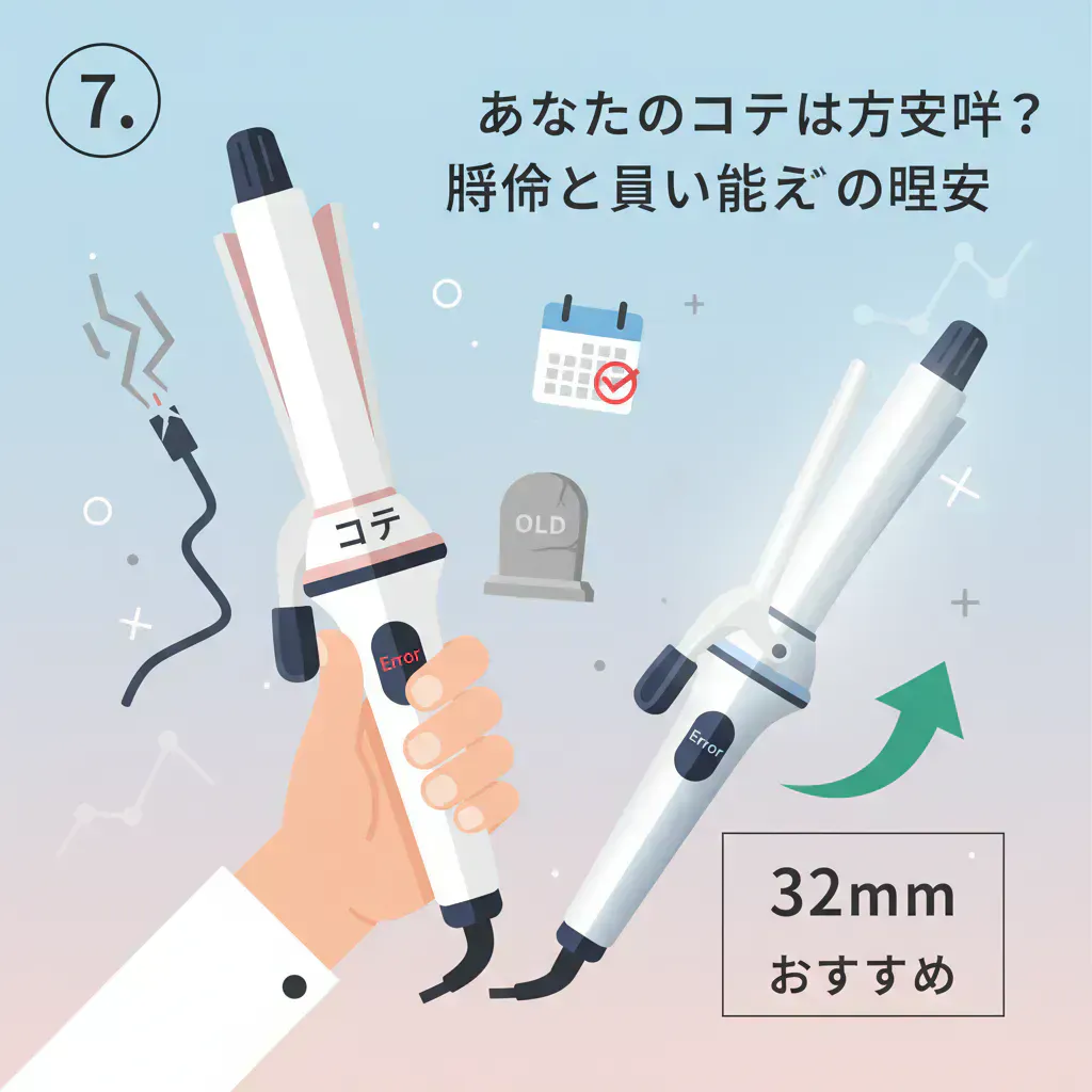 7. あなたのコテは大丈夫？寿命と買い替えの目安