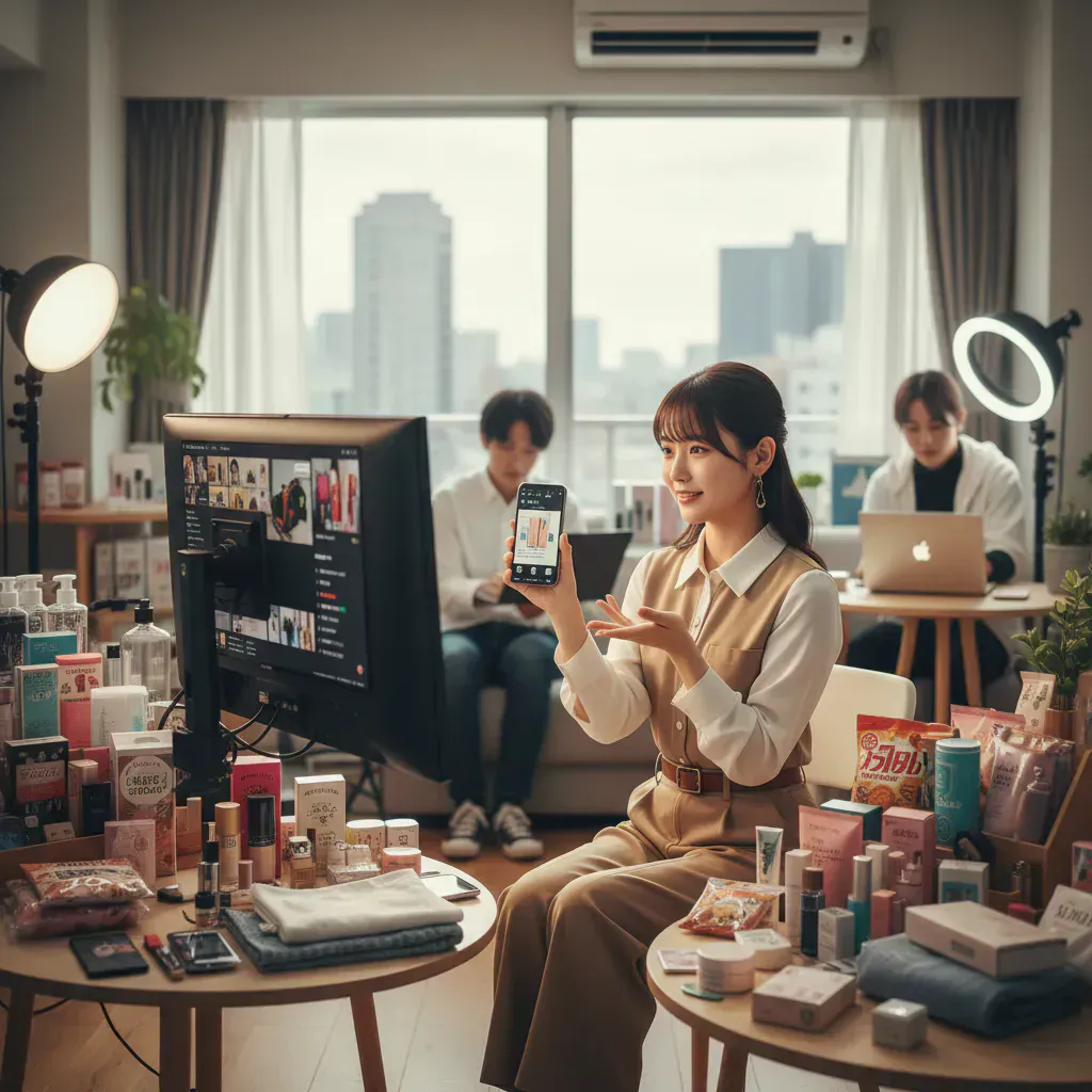 日本のインフルエンサーはライブコマースを動かせるか？連携と課題のイメージ画像