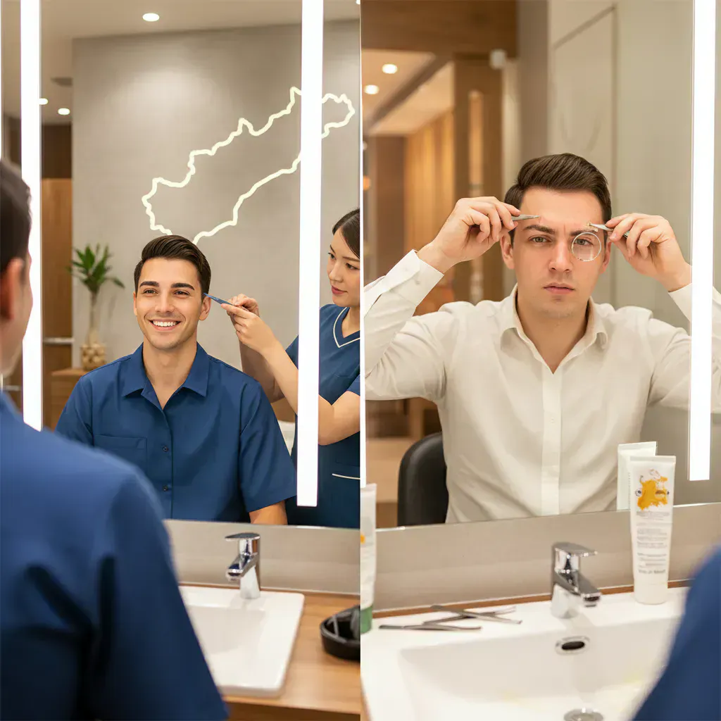 1. なぜメンズ眉毛サロンが必要なのか？プロに任せるメリットとセルフケアとの違いのイメージ画像