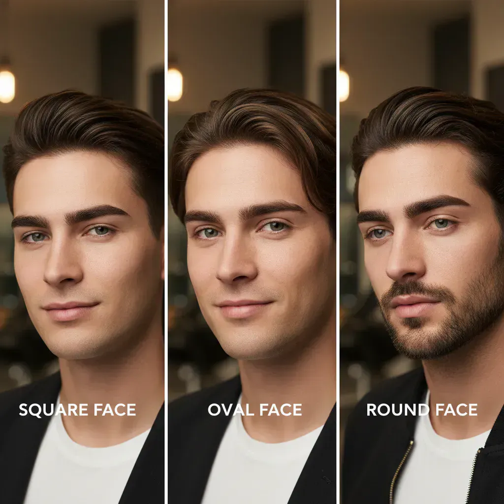 2. 【顔の形別】メンズに似合う眉毛デザインと選び方のイメージ画像