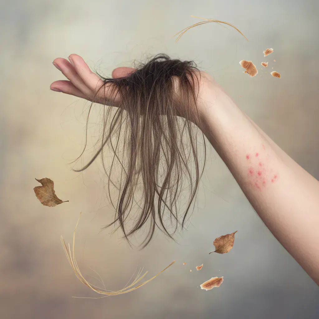 ケラチンが不足するとどうなる？髪と体のSOSサインのイメージ画像