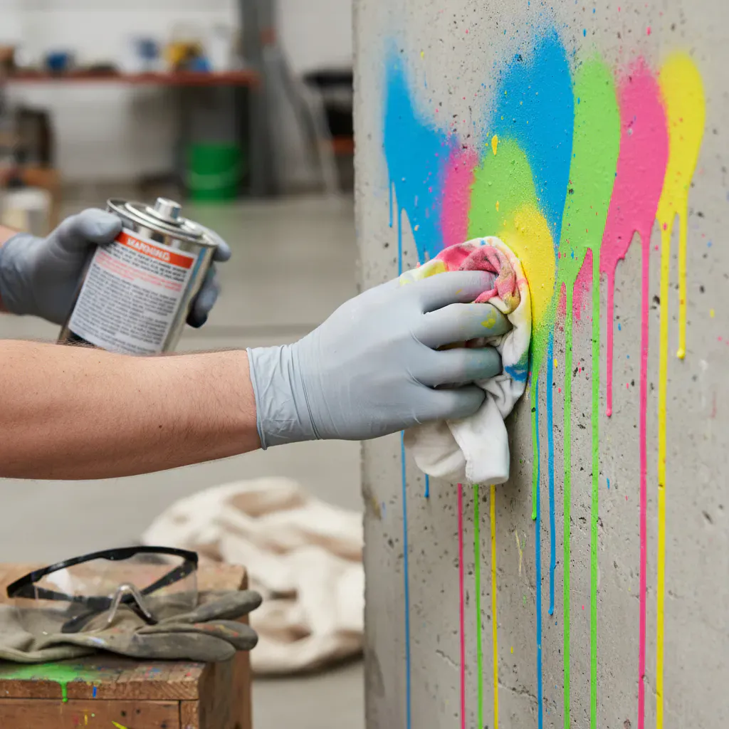 カラースプレーを落とす方法と注意点のイメージ画像