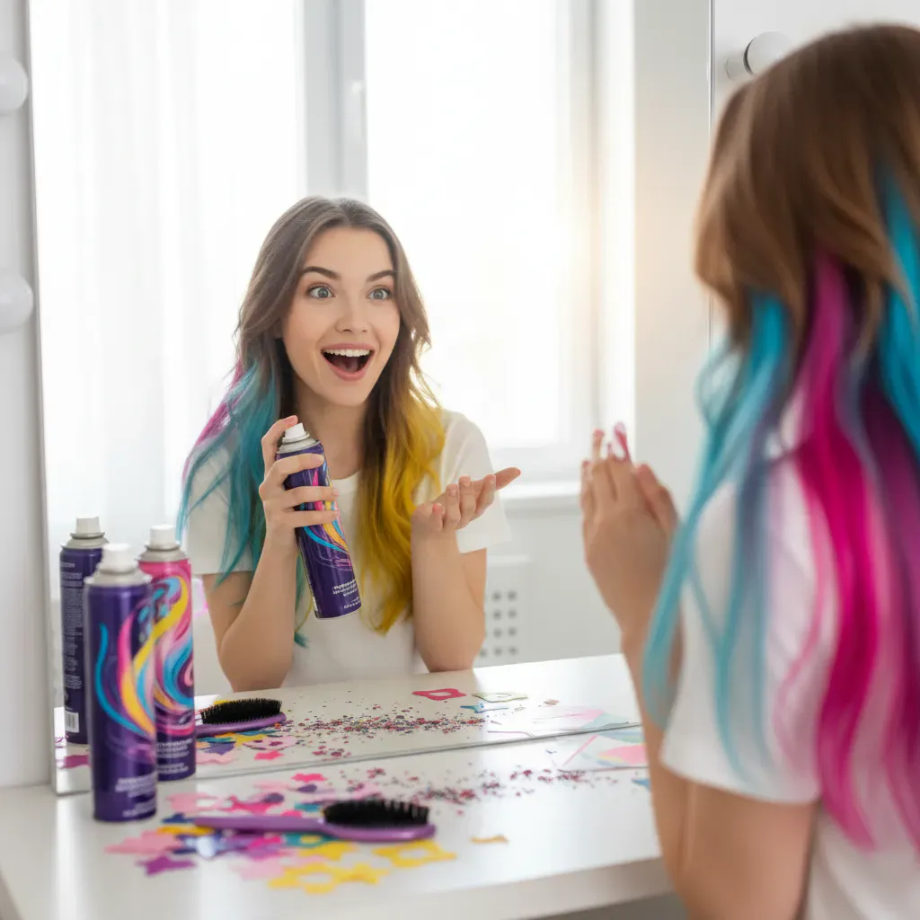 カラースプレーとは？手軽に髪色チェンジを叶える魔法のアイテムのイメージ画像